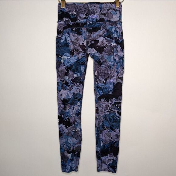 Lululemon Fast & Free 7/8 Tight II Nulux 25" Screen Camo Multi Leggings Size 4 - Picture 7 of 12